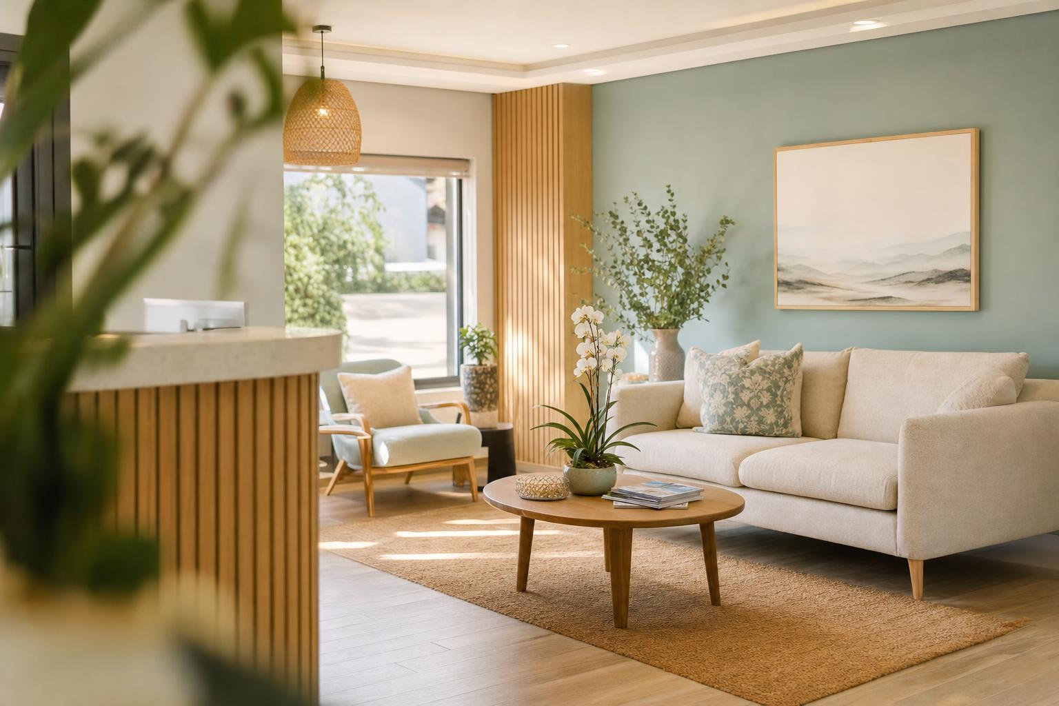 The welcoming waiting area at Dr. Stander's practice